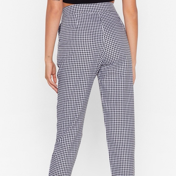 Gingham High Waisted Pants - Picture 6 of 6